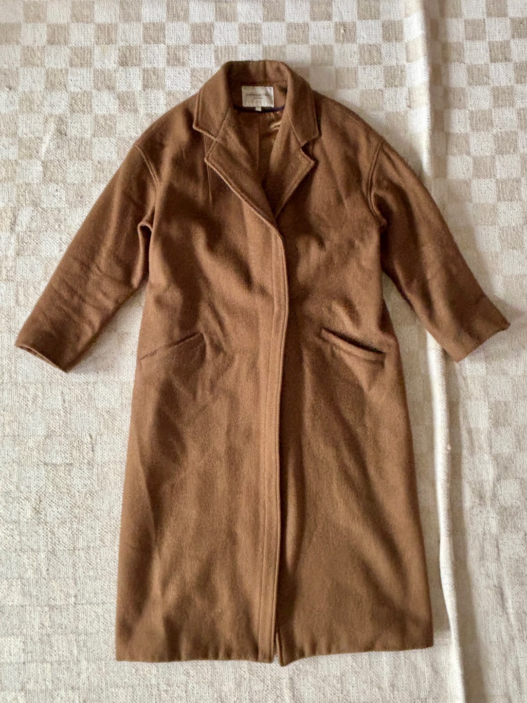 Emerson Fry Camel Drop Shoulder Coat
